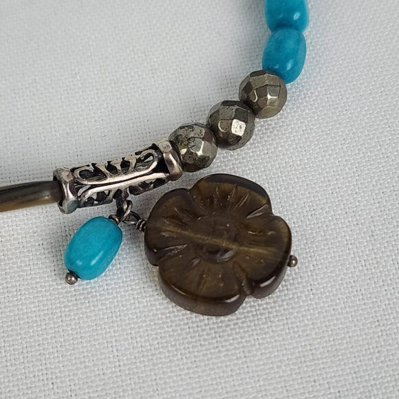 ✨ Silpada Blue Beaded Bracelet Set - Set of 3 - Picture 5 of 7